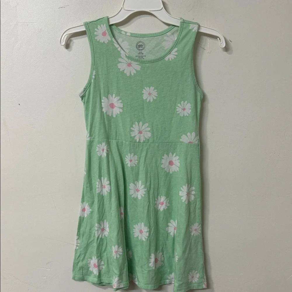 Wonder Nation Mint Green Floral Dress